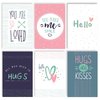 Better Office Products Thinking of You, Friendship Cards & Envs, 4in x 6in 6 Fun Modern Cover Designs, Blank Inside, 100PK 64562